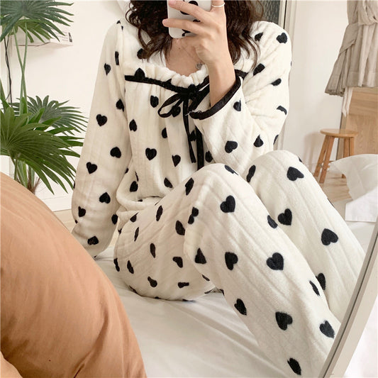 KOZII™ Sweet Winter Lounge Set – Thickened Fleece Comfort Pajamas
